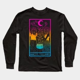 Midnight Margarita Moon - tarot card pan pride sunset Long Sleeve T-Shirt